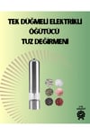 Pilli Otomatik Baharat Değirmeni Gıda Sınıfı Çelik Sessiz Öğütücü Alet