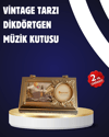 Piyano Tasarım Müzik Kutusu Balerin Figürü ve Takı Bölmeli