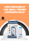 Portatif El Mikroskop – LED Işıklı, Aynı Anda Net Odaklama