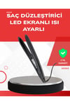 Profesyonel 2025 Saç Düzleştirici Isı Ayarlı Titanyum Seramik Plakalı A Kalite Orijinal