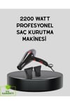 Profesyonel 2200W Fön Makinesi – AC Motorlu, Hızlı Kurutma, Hafif Tasarım
