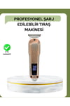 Profesyonel 7000RPM Saç Kesim Makinesi - Type-C Şarjlı, LCD Ekranlı, 4 Kademeli Ayar
