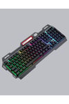 Profesyonel Oyuncu Klavye Mouse Seti – RGB Işıklı, Türkçe Q, DPI Ayarlı, Dayanıklı Gövde