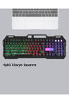 Profesyonel Oyuncu Klavye Mouse Seti – RGB Işıklı, Türkçe Q, DPI Ayarlı, Dayanıklı Gövde
