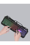 Profesyonel Oyuncu Klavye Mouse Seti – RGB Işıklı, Türkçe Q, DPI Ayarlı, Dayanıklı Gövde