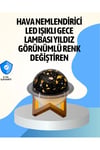 Projektör ışıklı ve aromaterapi destekli taşınabilir nemlendirici cihaz USB bağlantılı