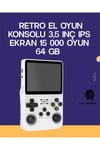 R36S Retro El Konsolu 64 GB – 15.000 Oyun, Geniş Platform Desteği, 3.5” IPS Ekran