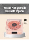 Retro Bluetooth Hoparlör – Yumuşak Gece Lambası ve Saat Göstergeli