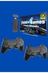 Retro Oyunlar 4k Game Stick 2.4g Kablosuz Çift Kol 3500 Oyun Atari