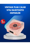 Retro Saatli Bluetooth Hoparlör – Gece Lambalı Kristal Ses Kalitesi