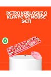 Retro Tarz Bluetooth 5.1 Klavye – Win/OSX/Android/iOS Uyumlu