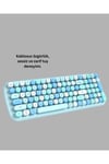 Retro Tarz Kablosuz Klavye Mouse Seti – 104 Tuşlu, Ergonomik Tasarım