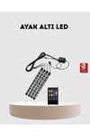 RGB Araç İçi LED Aydınlatma 12V 48 LED Müzik Kontrollü 4 Şerit Set