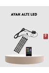 RGB Araç İçi LED Aydınlatma 12V 48 LED Müzik Kontrollü 4 Şerit Set