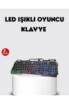 RGB Aydınlatmalı Klavye Mouse Seti – USB Bağlantılı, Türkçe Q, Ayarlanabilir DPI, Ergonomik