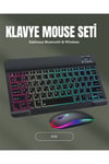 RGB Aydınlatmalı Şarjlı Kablosuz Klavye ve Mouse Seti – Modern ve Kompakt Tasarım