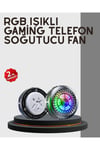 RGB Gaming Telefon Fanı Sessiz Soğutucu Tüm Akıllı Telefonlara Uygun