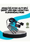 RGB Geçişli 4 Parça Araç İçi Aydınlatma