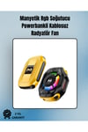 RGB Işıklı Girdap Fanlı Mobil Soğutucu | Manyetik Montaj | Type-C Girişli