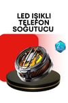 RGB Işıklı Sessiz Fanlı Telefon Soğutucu