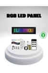 RGB LED Panel – Mobil Uyumlu, Yazı ve GIF Destekli, USB Bağlantılı Dekoratif Ekran