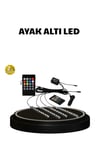 RGB Müzik Kontrollü Araç LED Işık Seti 48 LED 12V Uzaktan Kumandalı