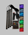 RGB Müzik Kontrollü Araç LED Işık Seti 48 LED 12V Uzaktan Kumandalı