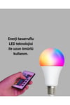 RGB Uzaktan Kumandalı LED Ampul 16 Renkli A Kalite Orijinal