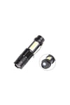 Şarjlı LED El Feneri - 14500 Pil Dahil, 4 Işık Modu, Mini Boy