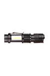 Şarjlı LED El Feneri - 14500 Pil Dahil, 4 Işık Modu, Mini Boy