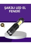 Şarjlı Mini LED El Feneri 2000 Lümen Su Geçirmez