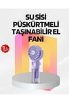 Şarjlı Su Buharlı El Vantilatörü – Taşınabilir Serinletici Fan