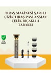 Şarjlı Titanyum Bıçaklı Saç ve Sakal Kesme Makinesi