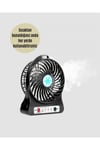 Şarjlı USB Fan – Masaüstü Mini Vantilatör, Taşınabilir, Işıklı, 3 Kademeli, Sessiz