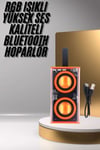 Şeffaf Taşınabilir Bluetooth Hoparlör Uzun Ömürlü Çift Hoparlörlü