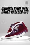 Seramik Tabanlı Kırmızı 2200 Watt Şok Buharlı Ütü