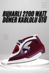 Seramik Tabanlı Kırmızı 2200 Watt Şok Buharlı Ütü
