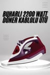 Seramik Tabanlı Kırmızı 2200 Watt Şok Buharlı Ütü