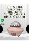 Sesle Etkileşimli Yıldız Projektörlü Gece Lambası – Bluetooth Hoparlörlü, USB Girişli, D�