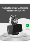 Sessiz Çalışan USB Şarjlı Masaüstü Mini Vantilatör
