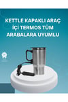 Seyahat Tipi Araç Çakmaklı Isıtıcı Çelik Termos Bardak