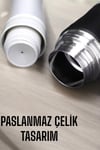Şık ve Dayanıklı 3 Bardaklı Termos Seti Uzun Süre Isı Koruma Özellikli