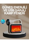 Solar COB Alev Efektli Lamba – Güneş Enerjili, Suya Dayanıklı, Taşınabilir