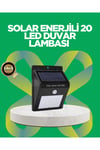 Solar Enerjili 20 LED Hareket Sensörlü Duvar Lambası