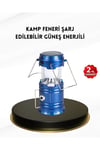 Solar Kamp Lambası Kızak Sistemli Şarjlı Taşınabilir Doğa Yürüyüşü Işığı