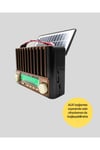 Solar Panel Şarjlı Taşınabilir Radyo Bluetooth Hoparlör Müzik Kutusu
