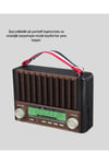Solar Panel Şarjlı Taşınabilir Radyo Bluetooth Hoparlör Müzik Kutusu
