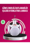 Solar ve USB Şarjlı Su Geçirmez Katlanabilir LED Lamba