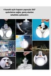 Solar ve USB Şarjlı Su Geçirmez Katlanabilir LED Lamba