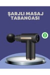 Sporcu Kas Masaj Tabancası 6 Kademe Güçlü Titreşim 4 Başlık Şarjlı Masaj Aleti